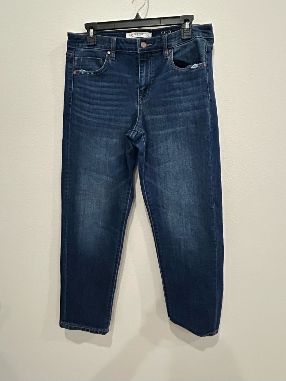 Liverpool girlfriend women's Jeans in Dark Blue Wash